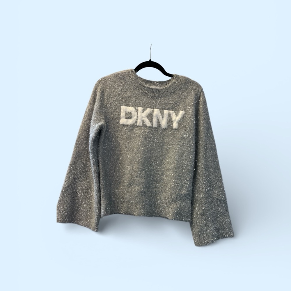 DKNY Heather Gray Women's Crew Neck Sweater